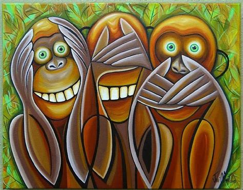 3 WISE MONKEYS - by Javier Martinez from