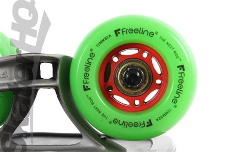 Freeline Pro Skates Green/Wood w/ Pro Edge Guards - Skater HQ