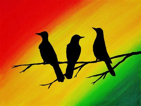 Three Little Birds Original Painting Painting by Michelle Eshleman ...