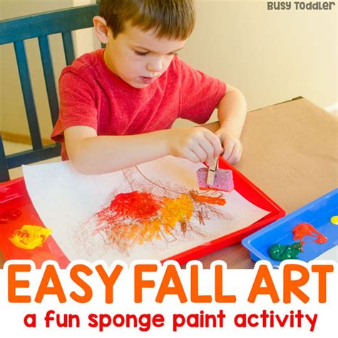 Easy Fall Art Activity - Busy Toddler