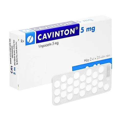 Cavinton 5mg (50 viên) - Thuốc trị các rối loạn tuần hoàn máu não - Nhà Thuốc Phương Châu