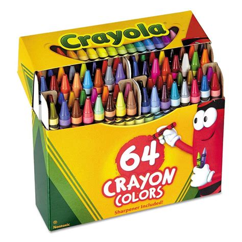 Crayola Classic Color Pack Crayons 64 Colors Box, Pack Of 2 - Walmart.com