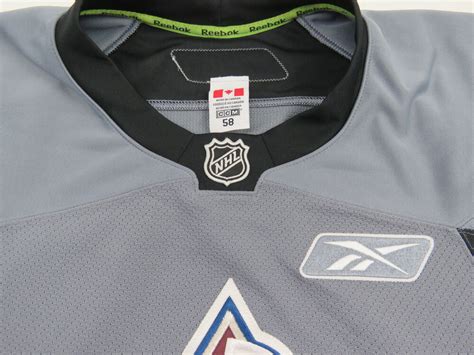 Practice Worn Reebok Colorado Avalanche NHL Pro Stock Hockey Jersey ...