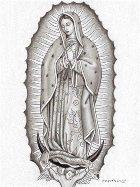 virgen de guadalupe - Google Search | Chicano drawings, Virgin mary tattoo, Chicano art tattoos