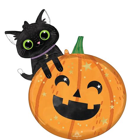 29" Halloween Cat & Pumpkin - Hico Distributing of Colorado