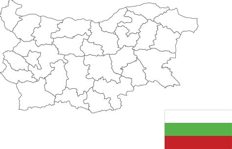 map and flag of Bulgaria 10199318 Vector Art at Vecteezy