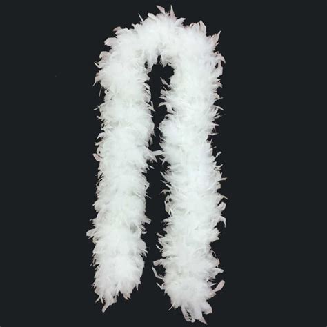 Jumbo White Feather Boa: Large 150 gram Boas | FeatherBoaShop.com