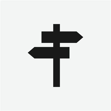 road direction sign vector isolated icon 2219580 Vector Art at Vecteezy