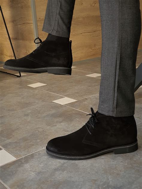 Buy Black Suede Chukka Boots by GentWith.com with Free Shipping