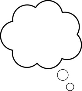 white thought bubble - Clip Art Library