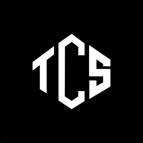 diseño de logotipo de letra tcs con forma de polígono. diseño de ...