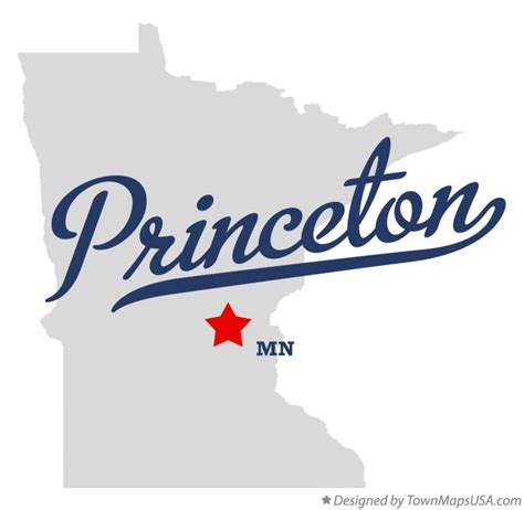 Map of Princeton, MN, Minnesota