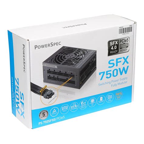 PowerSpec PS 750SFXG 750 Watt 80 Plus Gold SFX Fully Modular Power Supply - Micro Center