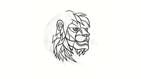 Animation of a Lion Running Stock Video - Video of running, colorless: 280519577