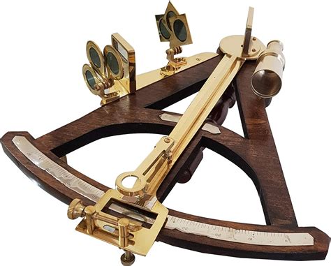 Amazon.com: Vintage Brass Wooden Marine Octant Reflecting Instrument Quadrant Ship Sailor ...