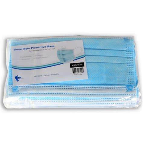 MSK410-10 Face Mask 3 Layer - En149 Ffp2, Face Masks Ppe | Wagner ...