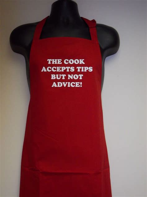 ADULTS FUNNY SLOGAN APRONS THE COOK DESIGN CHRISTMAS GIFT | Designer christmas gifts, Apron ...