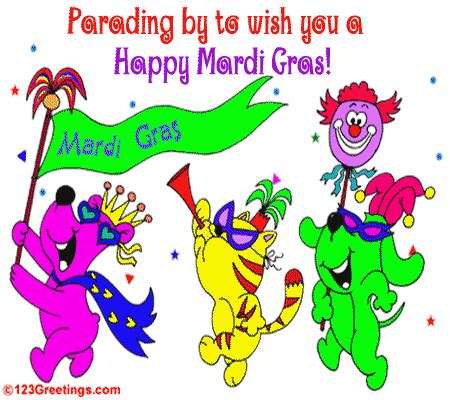 Parading By... Free Mardi Gras eCards, Greeting Cards | 123 Greetings