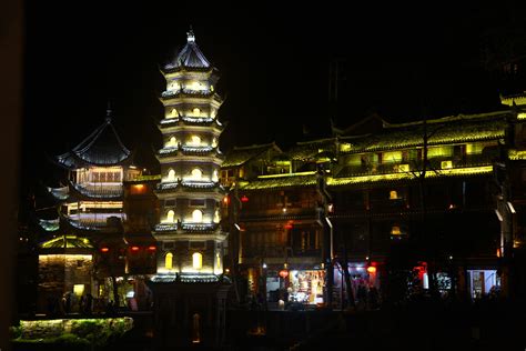 Free Images : night, cityscape, evening, lighting, place of worship, china, fenghuang, hunan ...