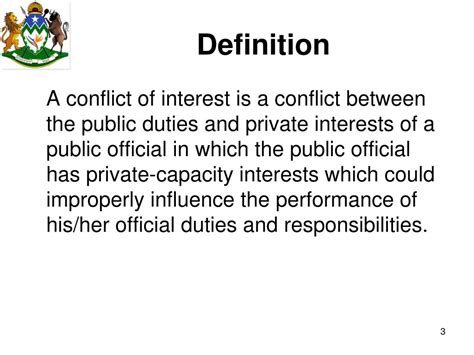 PPT - CONFLICTS OF INTEREST IN THE PUBLIC SECTOR PowerPoint Presentation - ID:501094