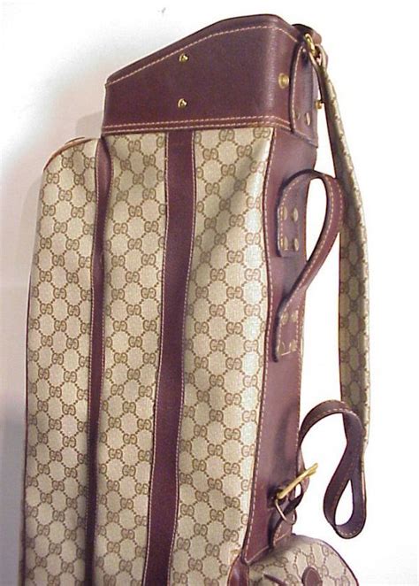 243: Gucci golf bag, circa 1970's, 46"h x 13"w : Lot 243