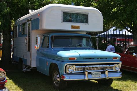 Chinook Chassis Mount Cab Over Camper on 1963 Chevrolet Truck | Classic campers, Chevrolet ...