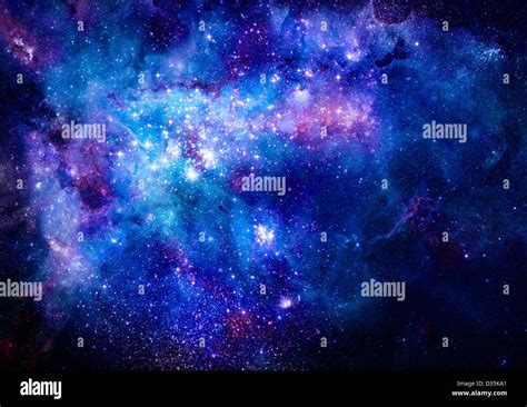 bright nebula gas cloud in deep outer space Stock Photo - Alamy