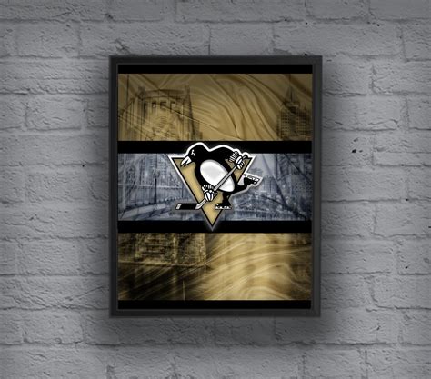 Pittsburgh Penguins Poster, Pittsburgh Penguins Hockey Gift, Pens Art ...