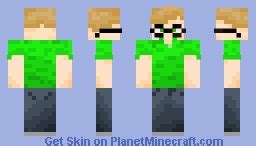 Blonde Hair Glasses Boy Minecraft Skin