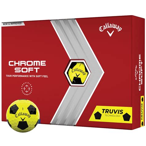 Callaway Chrome Soft Truvis Yellow / Black | Golf Shop Golf Shop