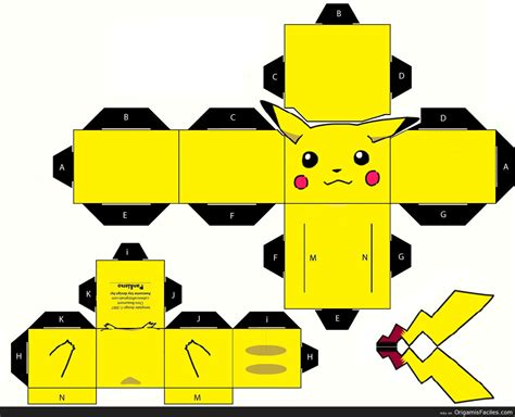 Puca Art: Papercraft: Kit Pokemon Pikachu