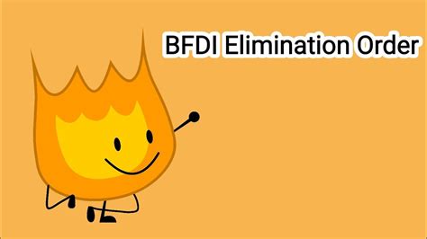 [] BFDI Elimination Order [] READ DESC [] - YouTube