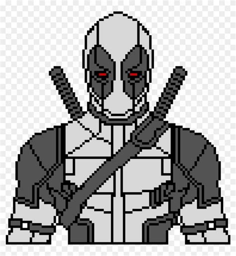 Deadpool Pixel Art On Excel