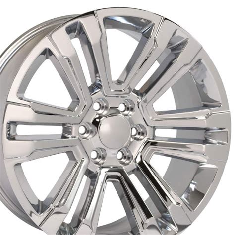 22" New 2018 Fits GMC Denali Wheels Chevy 1500 Chrome Set of 4 22x9 ...