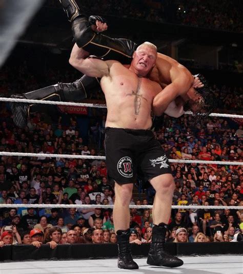 Seth Rollins vs. Brock Lesnar – WWE World Heavyweight Championship ...