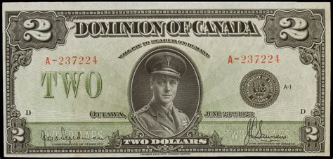 Dominion of Canada 2 Dollar Bill 1923 Edward, Prince of Wales - King ...