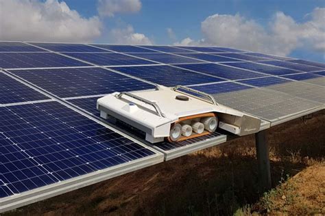 Solar panel cleaning robot can be dropped off and picked up by drone ...