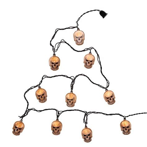 Halloween Spooky Skull Head Indoor Outdoor Light String – Darby Creek ...