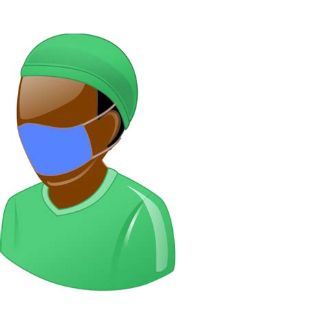 Surgeon in mask | Free SVG