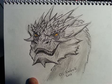 Smaug by hyperfilthered.deviantart.com on @deviantART Dragon Sketch, Dragon Drawing, Animal ...