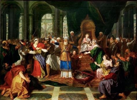 Athaliah Expelled from the Temple (first version) Painting | Antoine ...