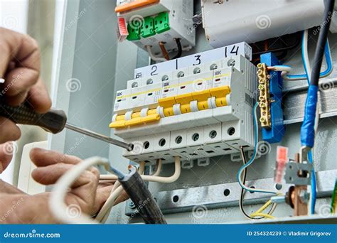 Connecting Wires To Circuit Breaker Fuse Box in Consumer Unit of ...