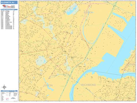 Elizabeth Nj Zip Code Map - Map