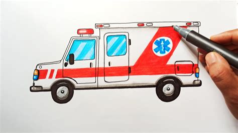 How to draw an Ambulance - Ambulance Drawing tutorial - easy drawing ...