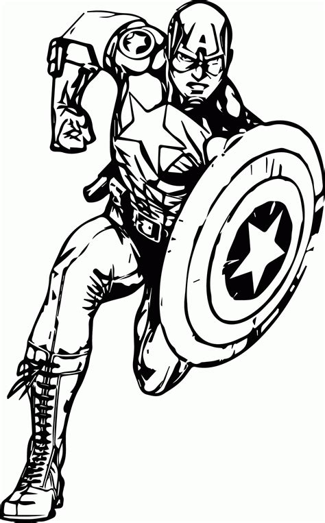 Free Avengers Captain America Coloring Pages, Download Free Avengers Captain America Coloring ...