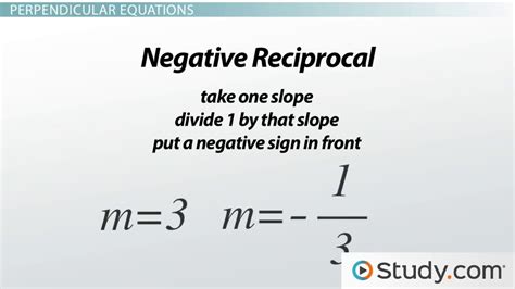 Parallel & Perpendicular Lines | Equation, Graph & Examples - Video & Lesson Transcript | Study.com