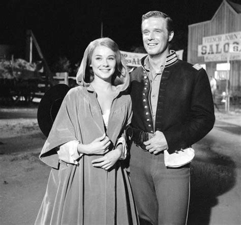 George Peppard and Hope Lange -- studio still from How The West Was Won ...