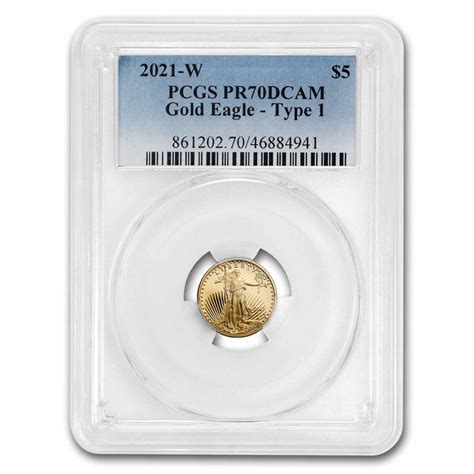 Buy 2021-W 1/10 oz Proof Gold Eagle (Type 1) PR-70 PCGS | APMEX