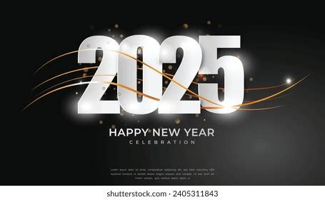 Happy New Year 2025 Festive Realistic Stock Vector (Royalty Free) 2405311843 | Shutterstock