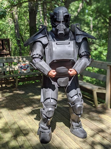 [self] Fallout 3 power armor cosplay test suit up, all made from EVA ...